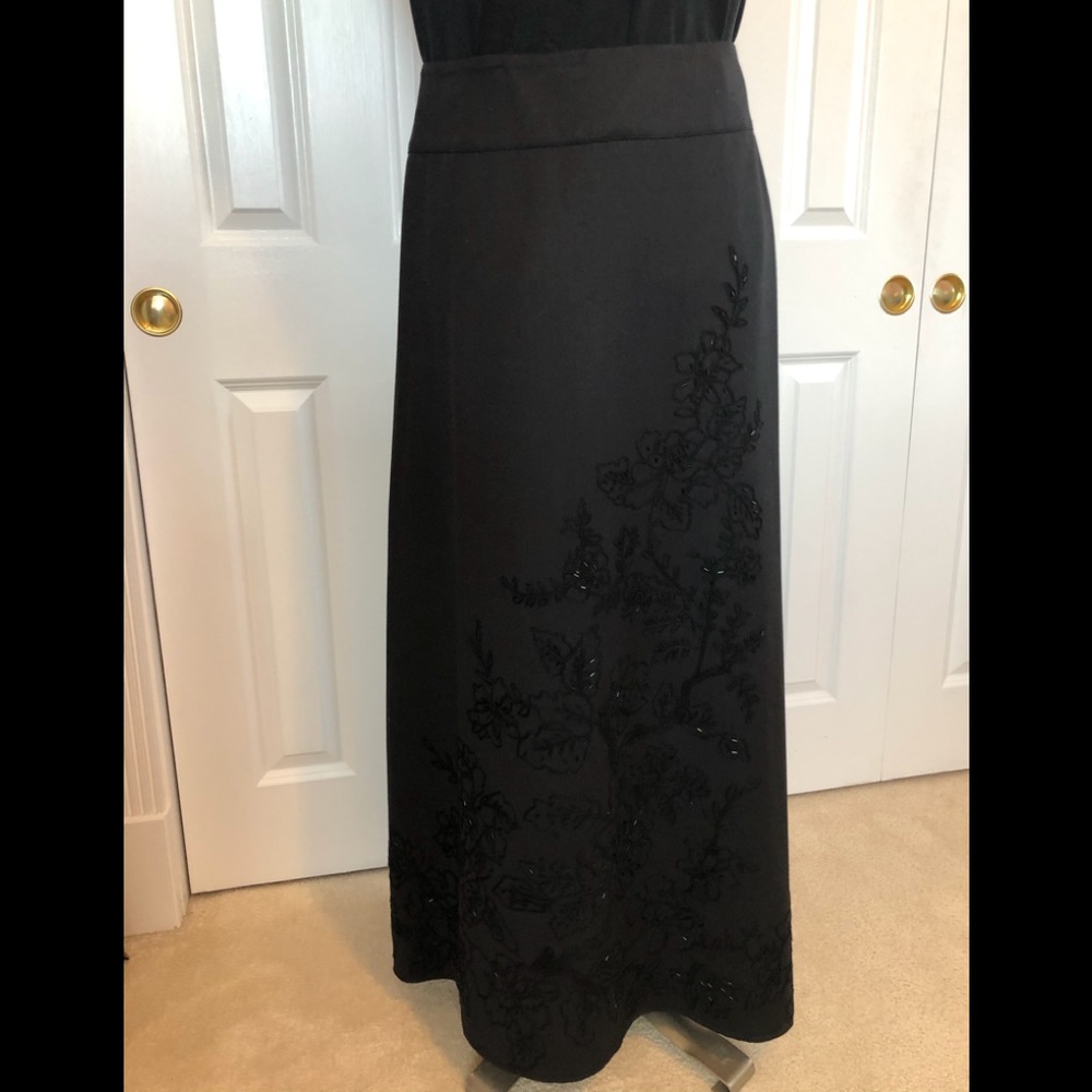 Black wool skirt Talbots sz14
